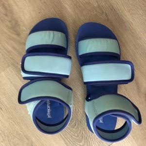 Jeffrey Campbell Blue on Blue sandals, Women’s size 10.